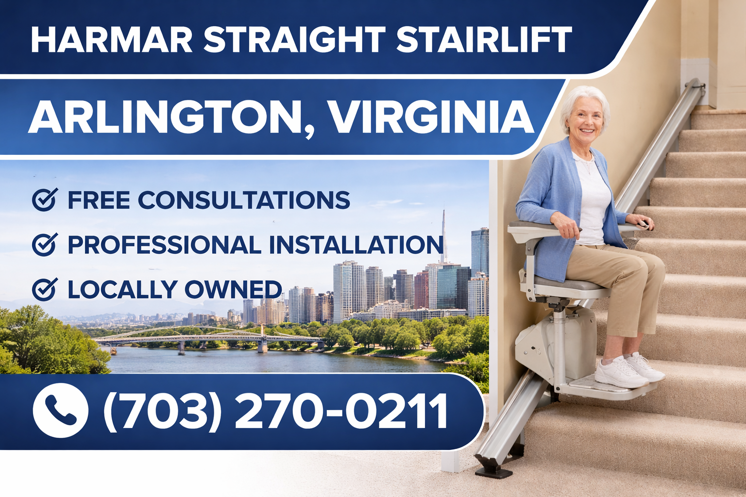 Arlington Harmar straight stairlift