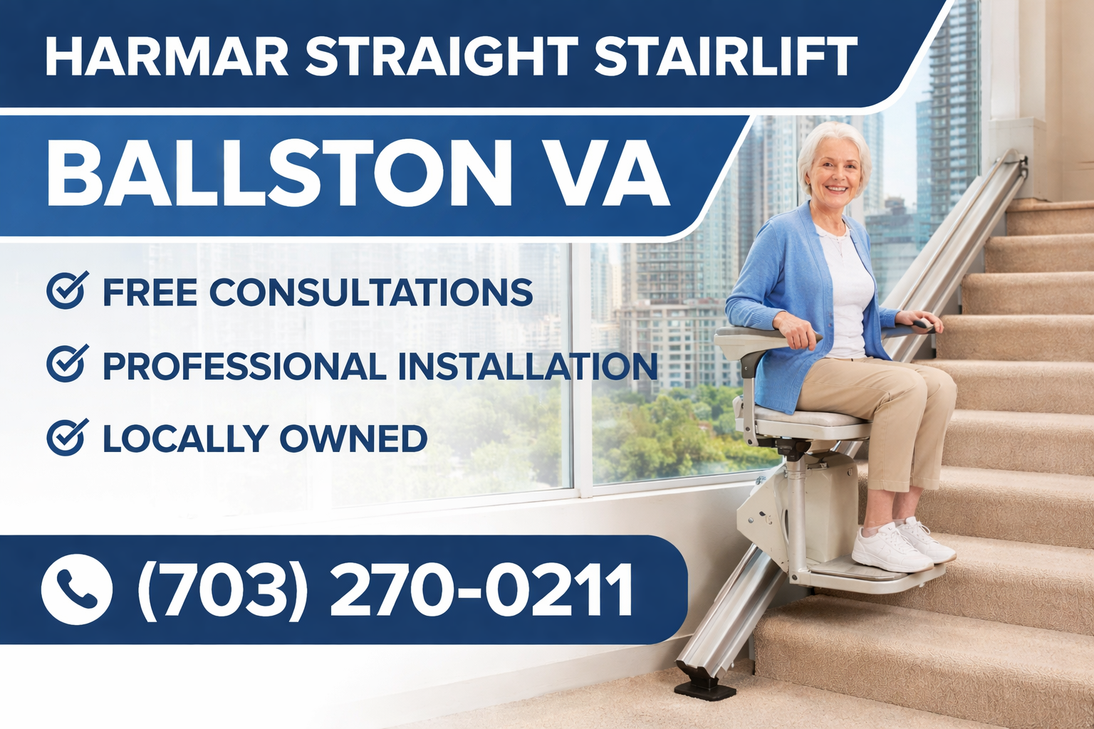 Ballston Harmar straight stairlift