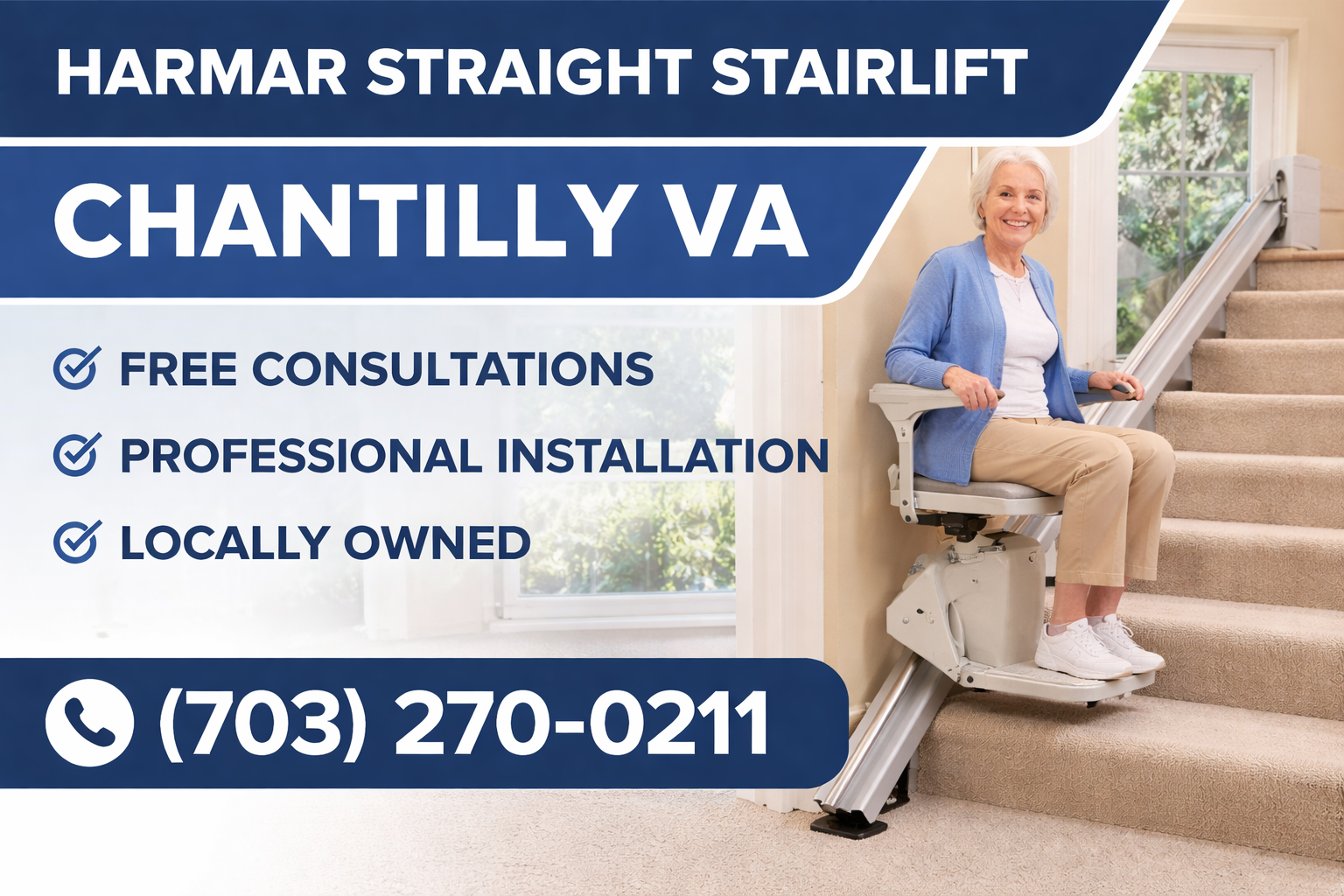 Get Your Chantilly Home Stairs Harmar Straight Stairlift Ready