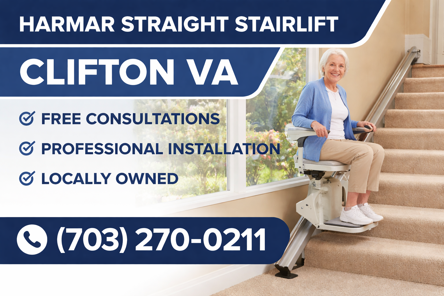 Clifton Harmar straight stairlift