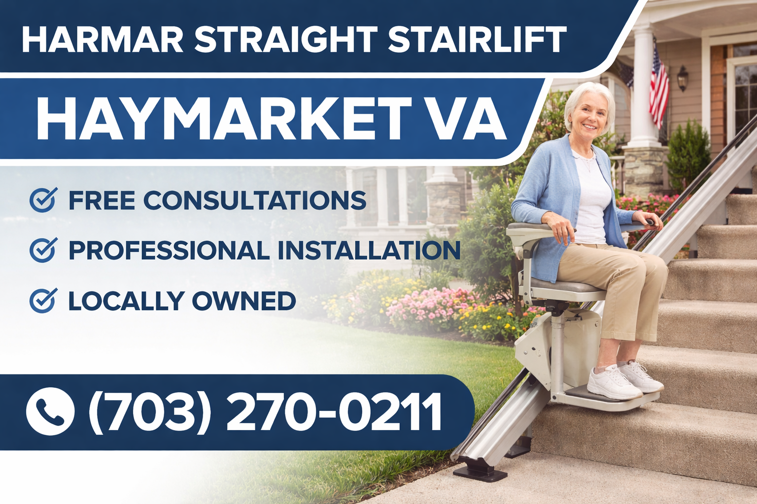 Haymarket Harmar straight stairlift