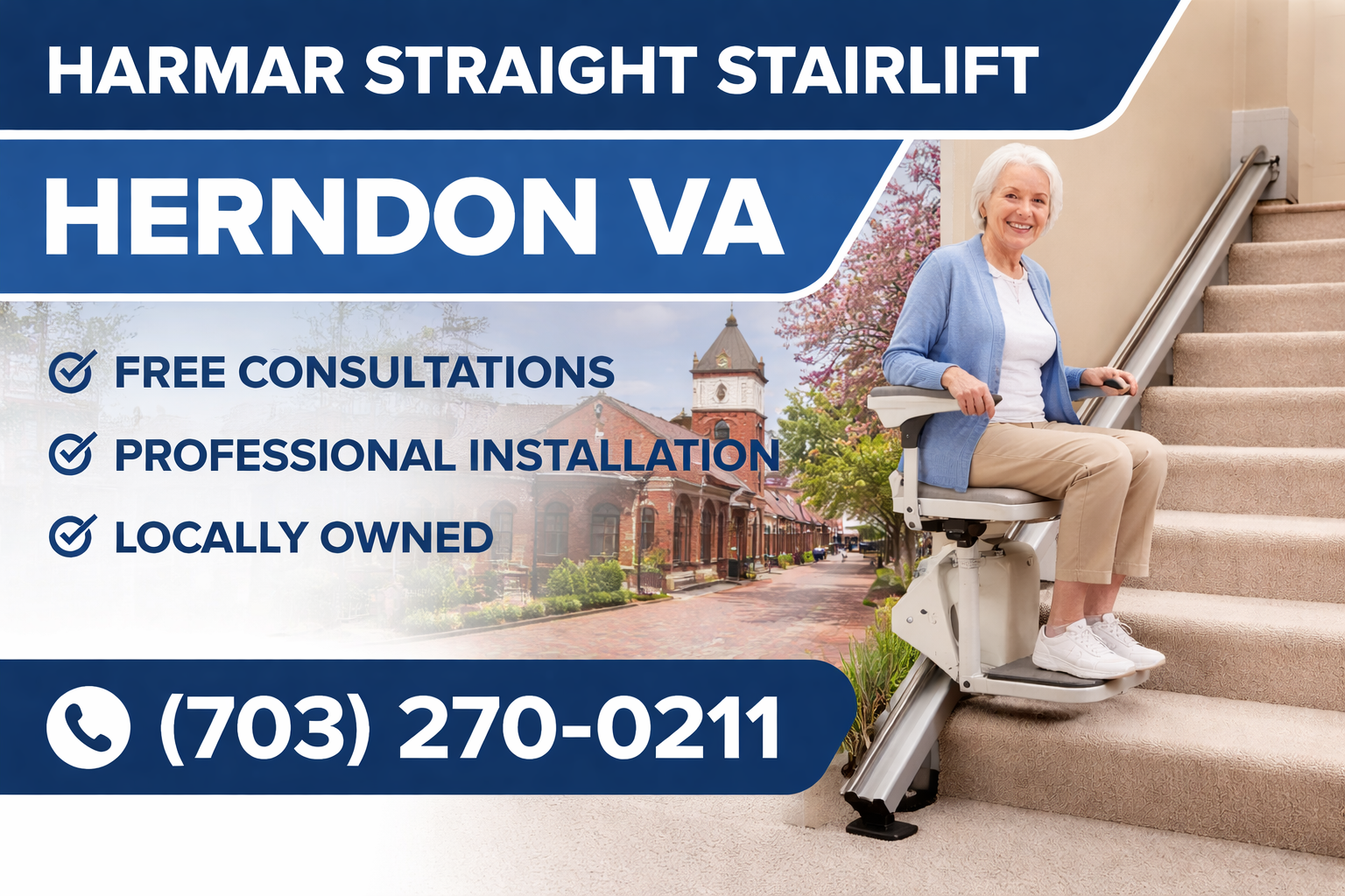 Herndon Harmar straight stairlift