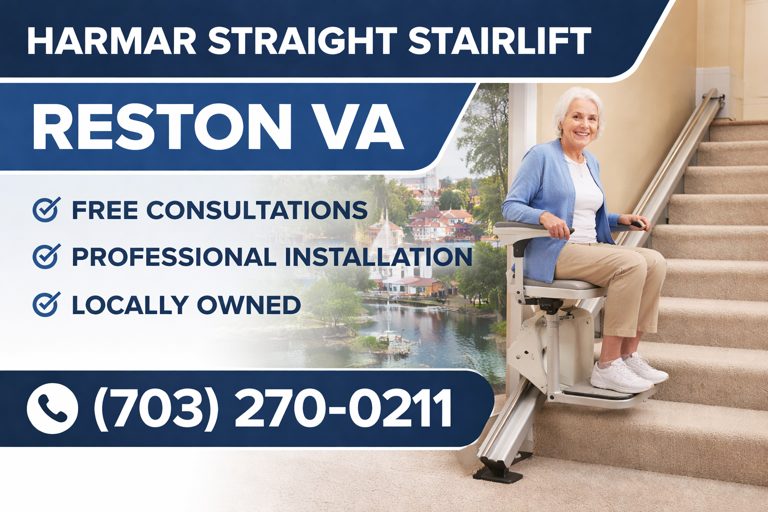 Reston Harmar straight stairlift