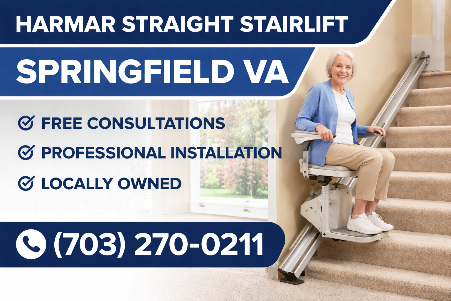 Springfield Harmar straight stairlift