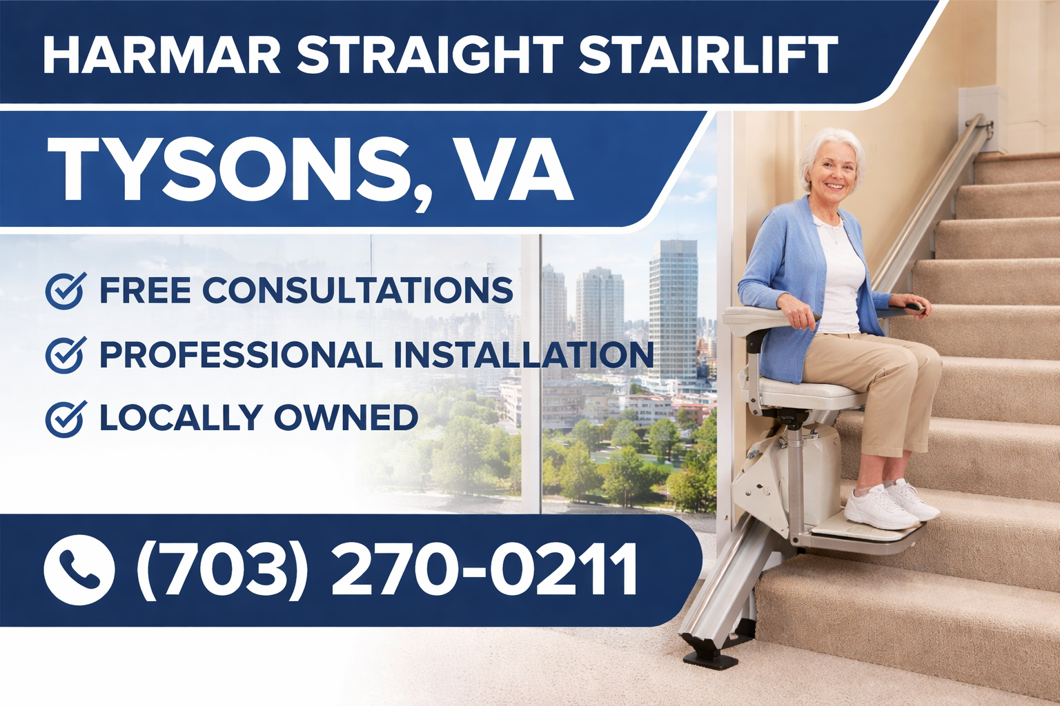 Tysons Harmar straight stairlift