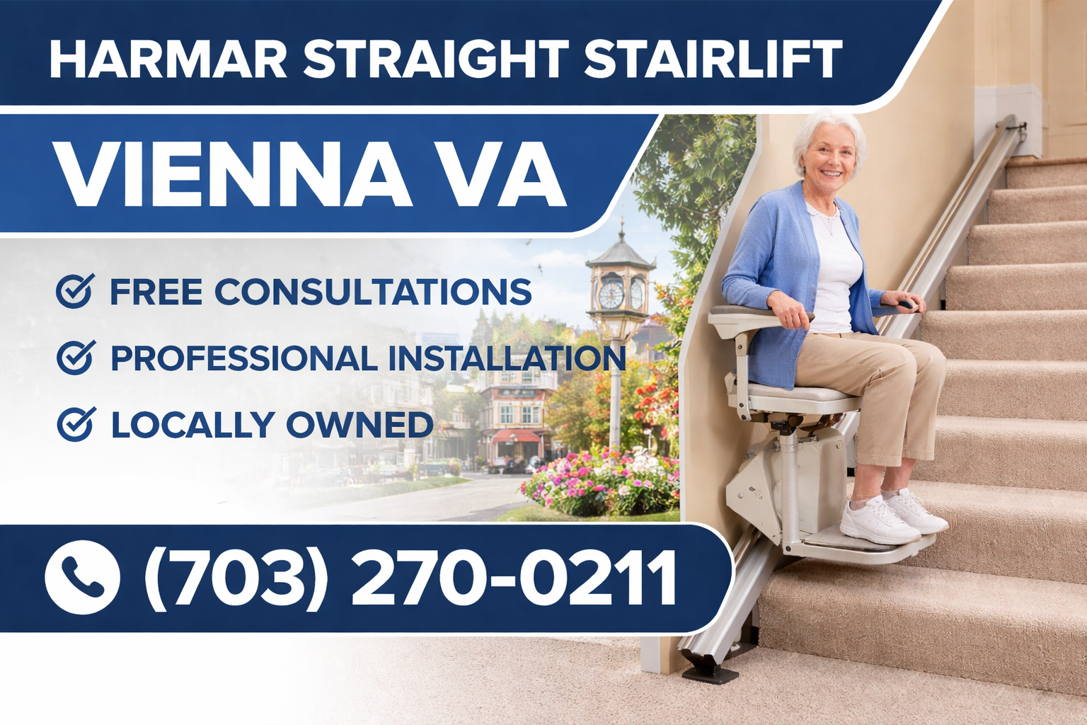 Vienna Harmar straight stairlift
