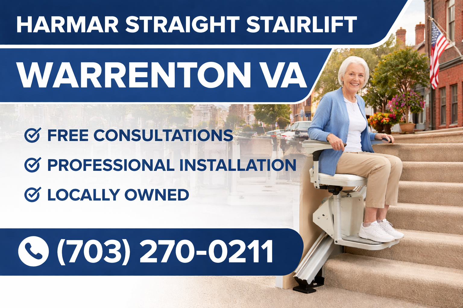 Warrenton Harmar straight stairlift