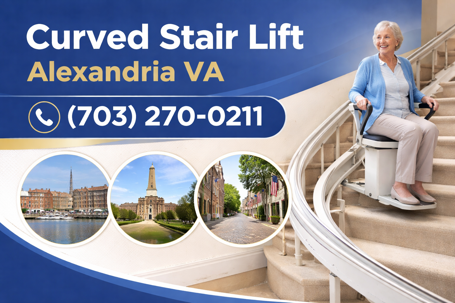 Alexandria Curved Stair Lift
