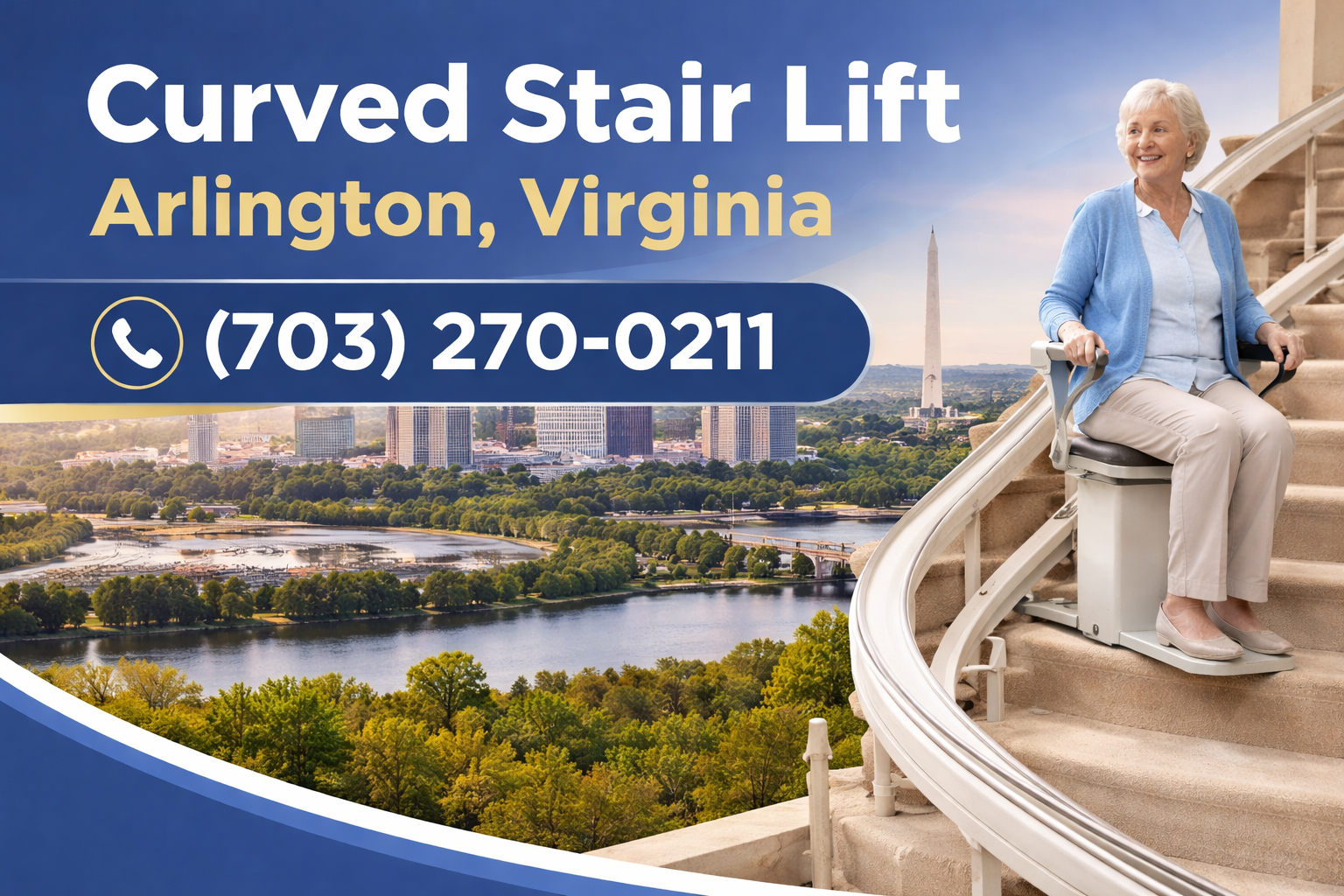 Arlington Curved Stair Lift
