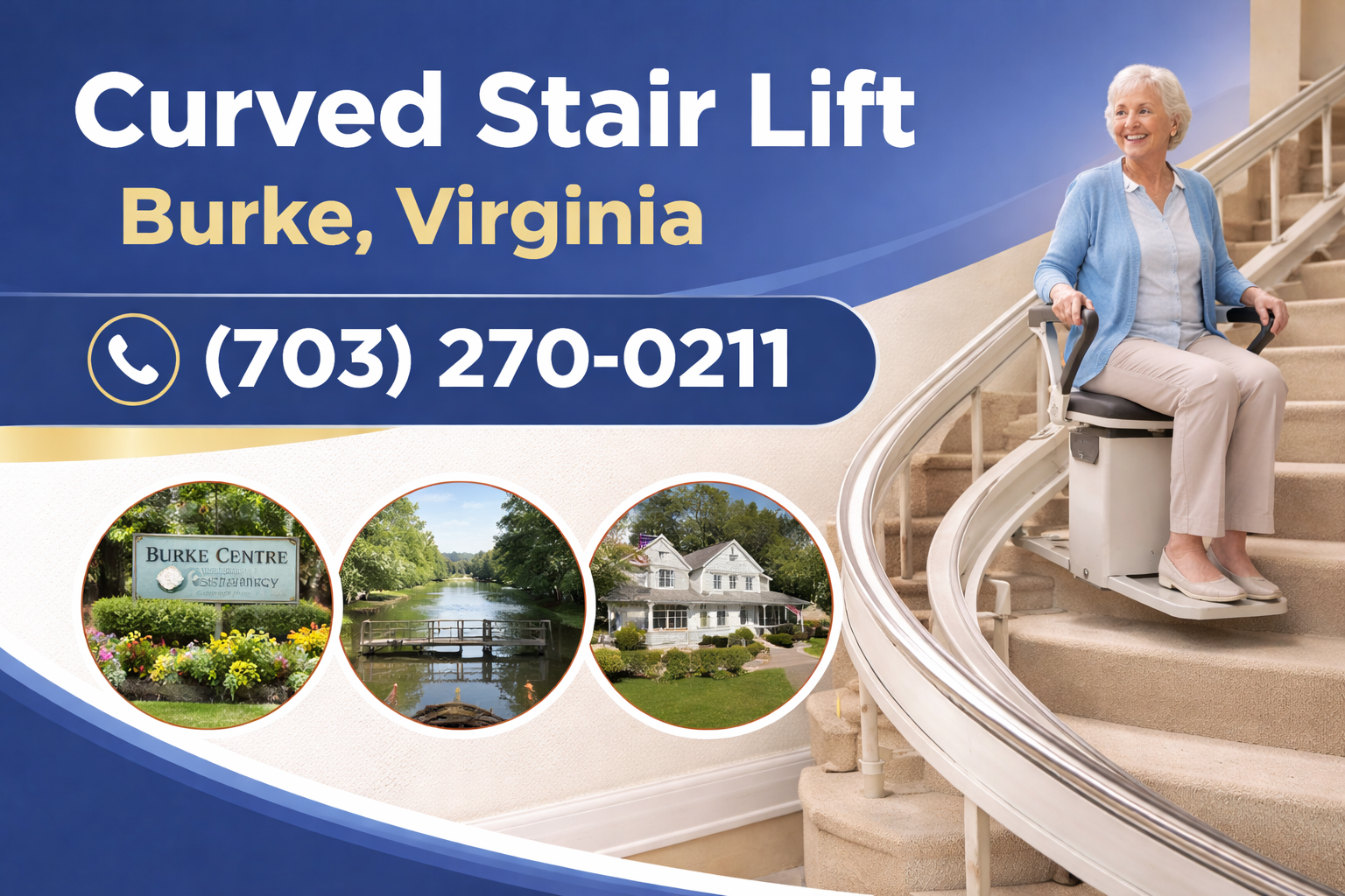 Burke Curved Stair Lift