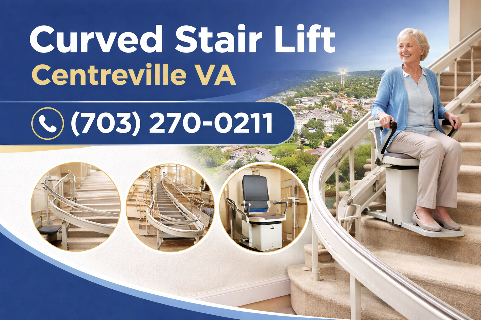 Centreville Curved Stair Lift