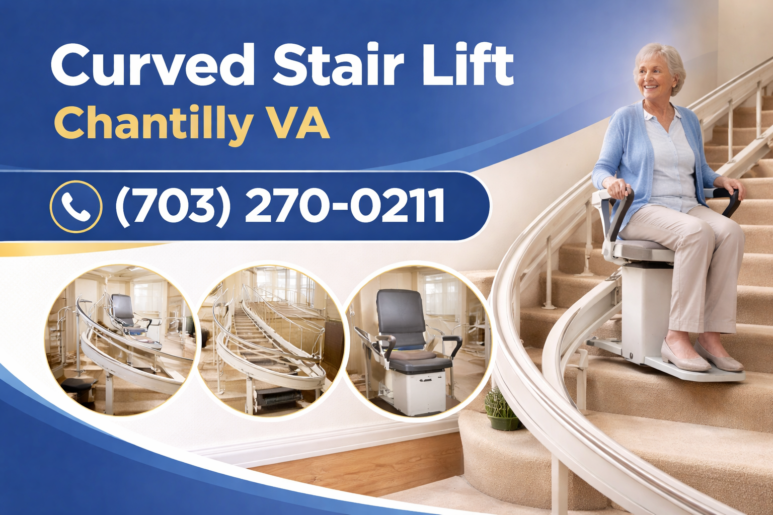 Chantilly Curved Stair Lift