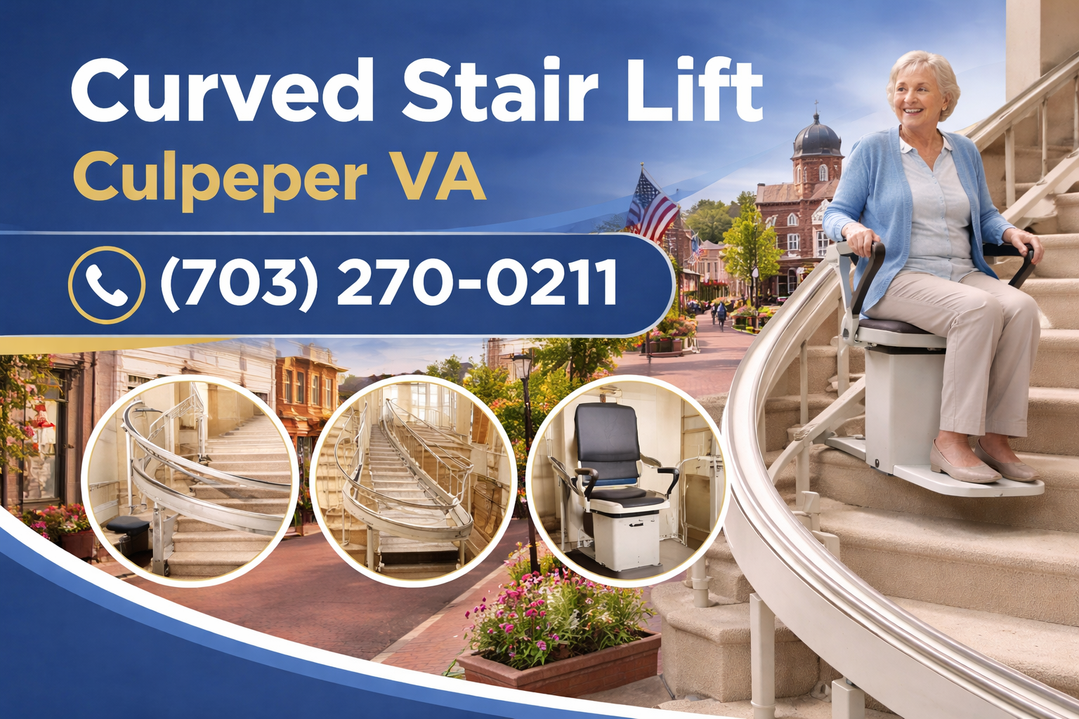 Culpeper Curved Stair Lift