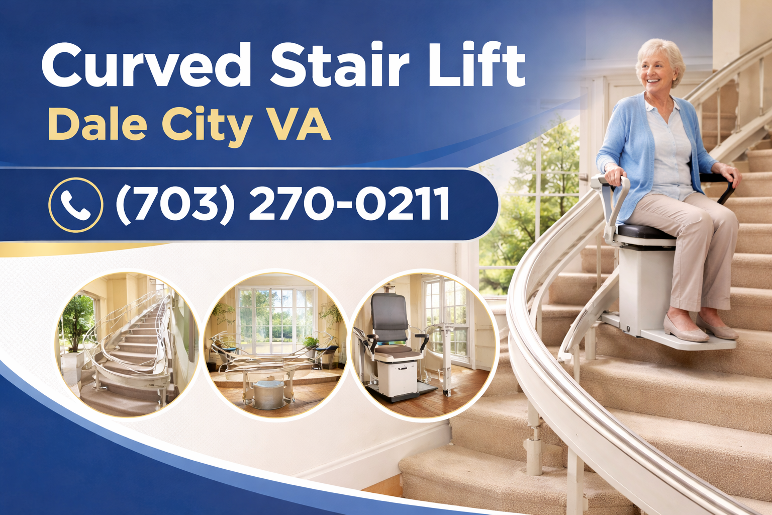 Dale City Curved Stair Lift