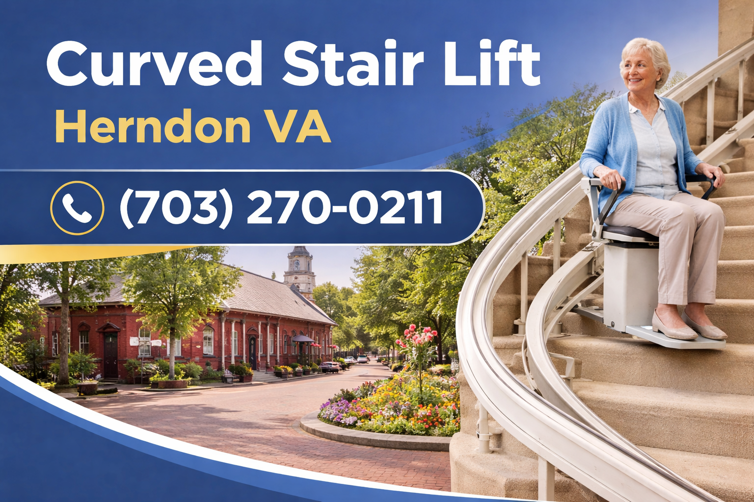 Herndon Curved Stair Lift