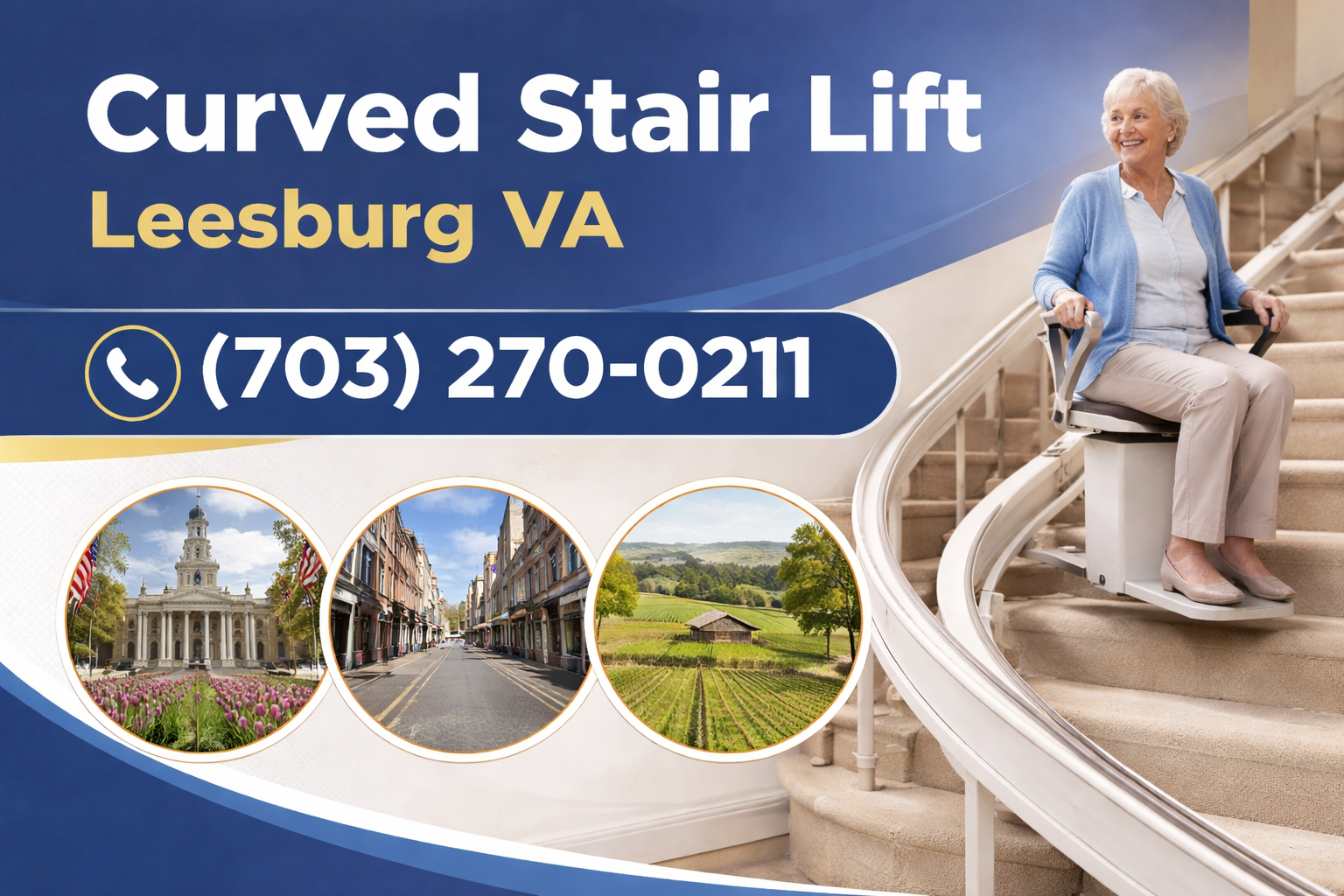 Leesburg Curved Stair Lift