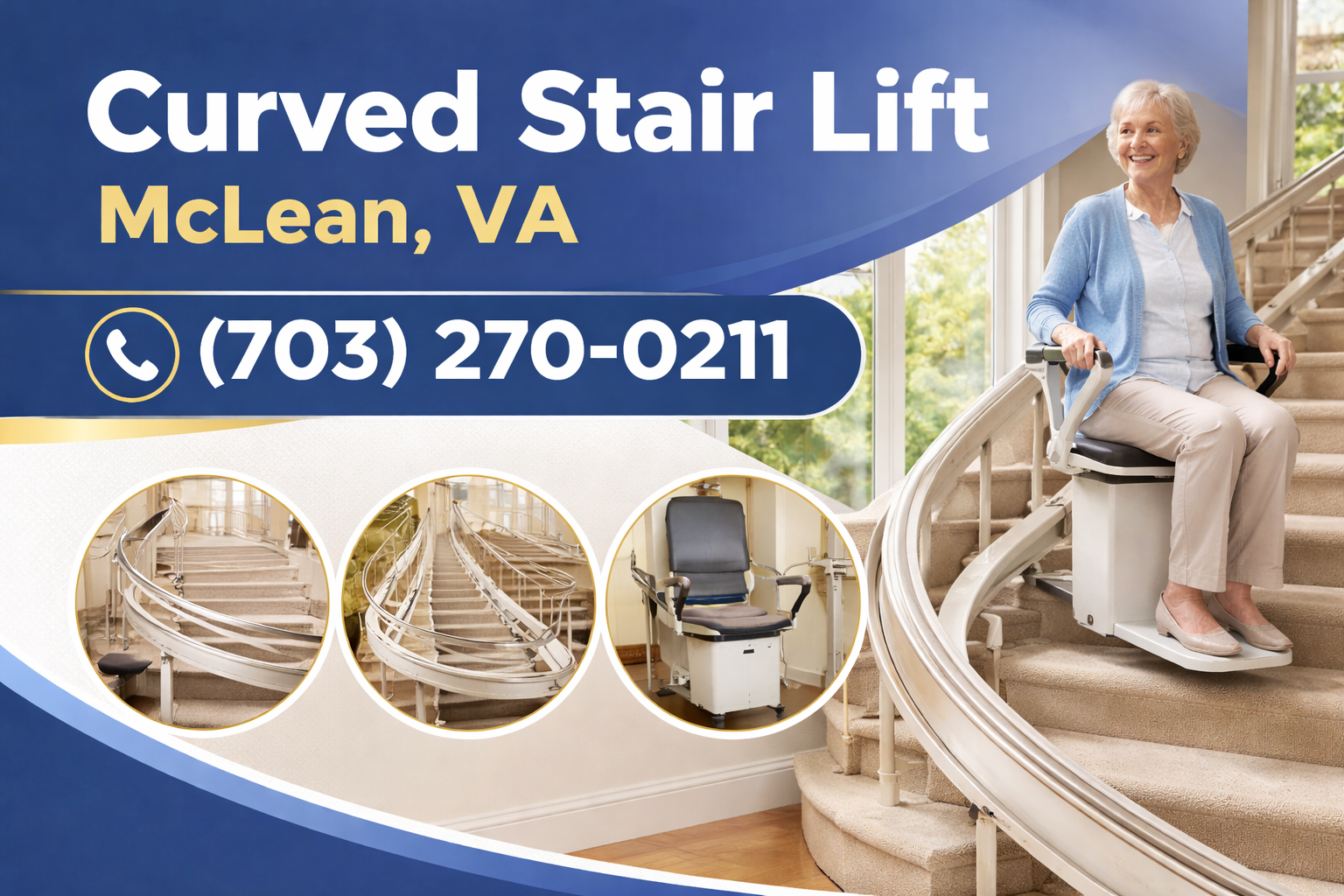McLean Curved Stair Lift