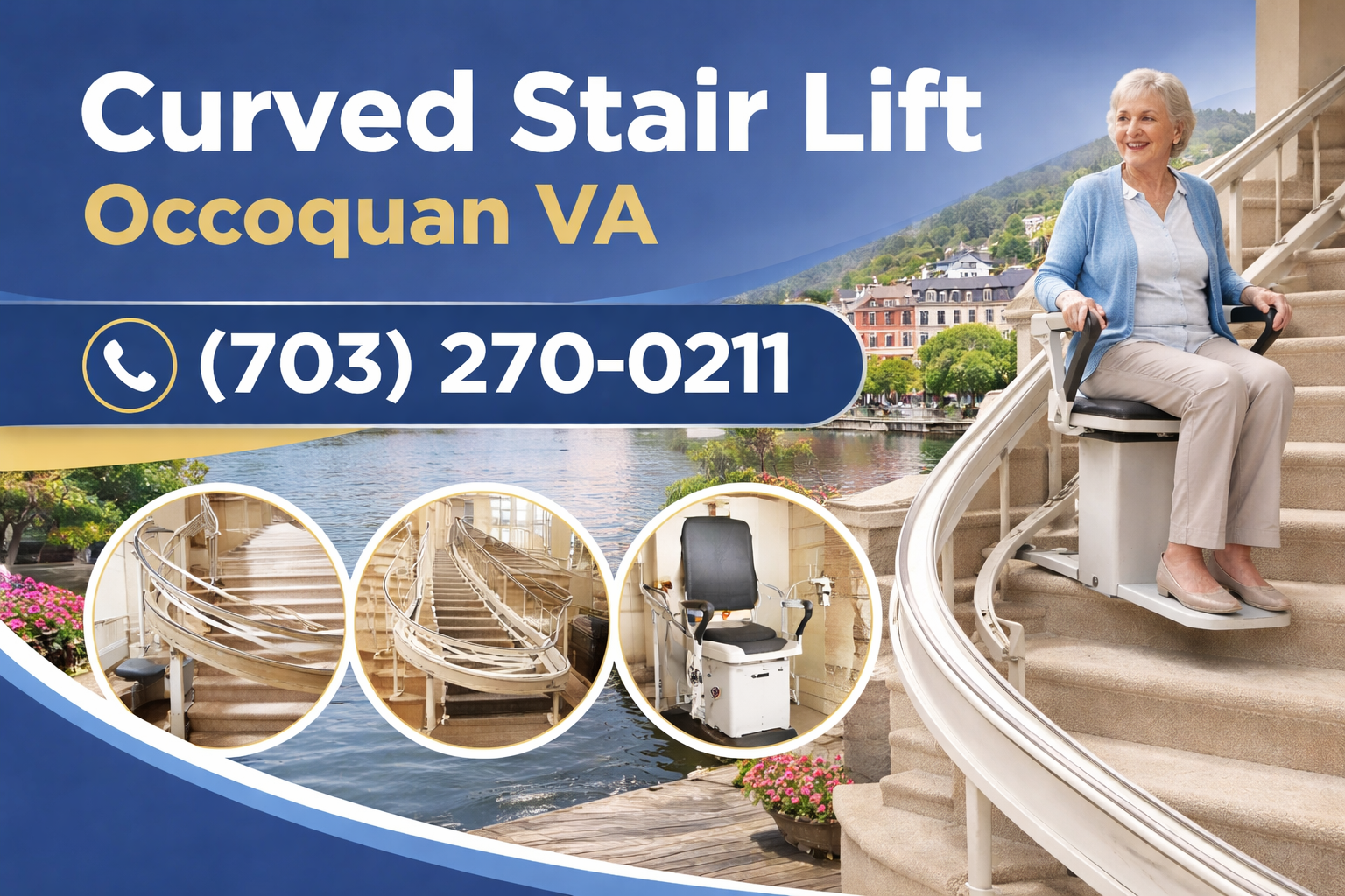 Occoquan Curved Stair Lift