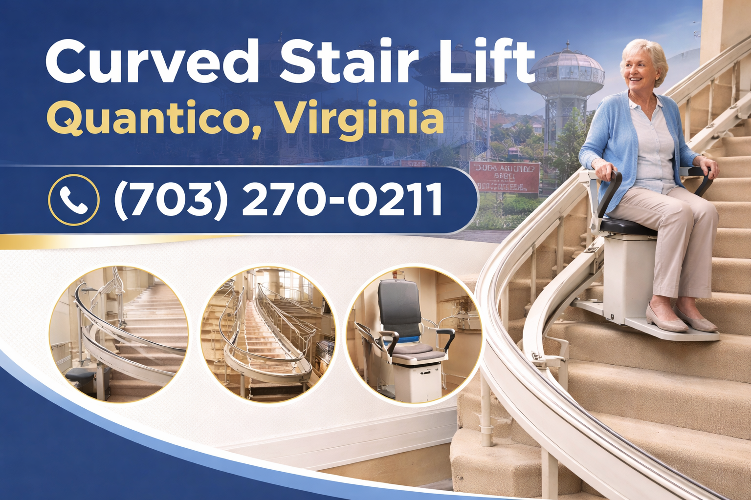Quantico Curved Stair Lift