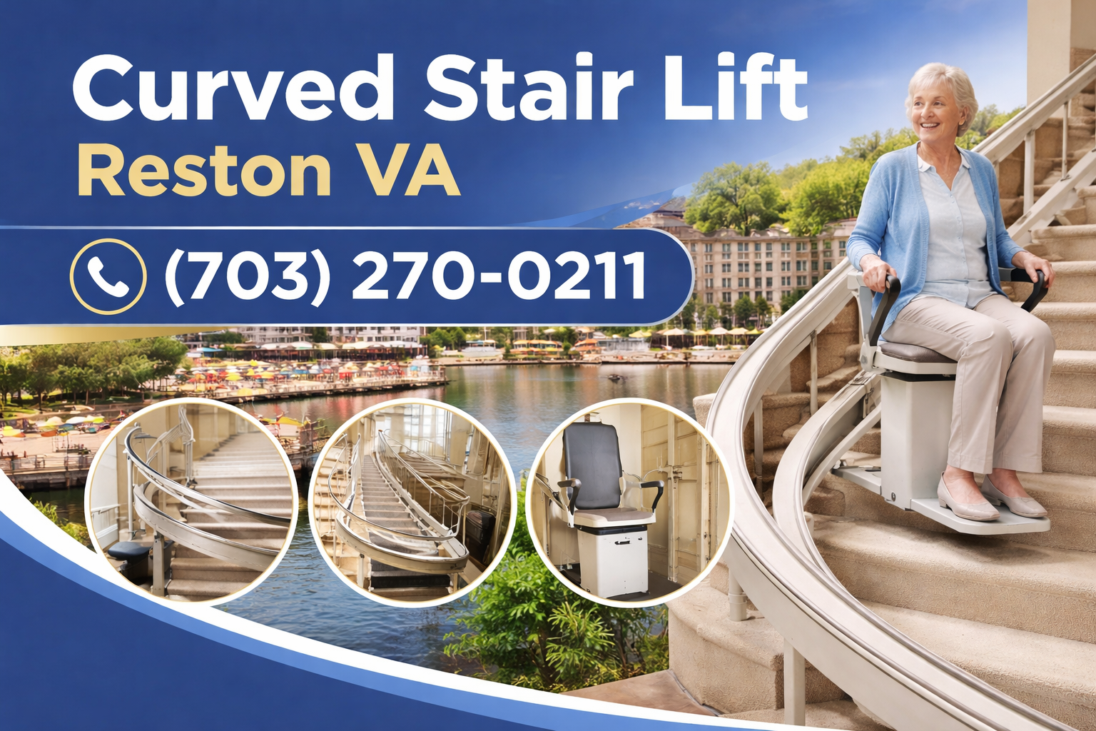 Reston Curved Stair Lift