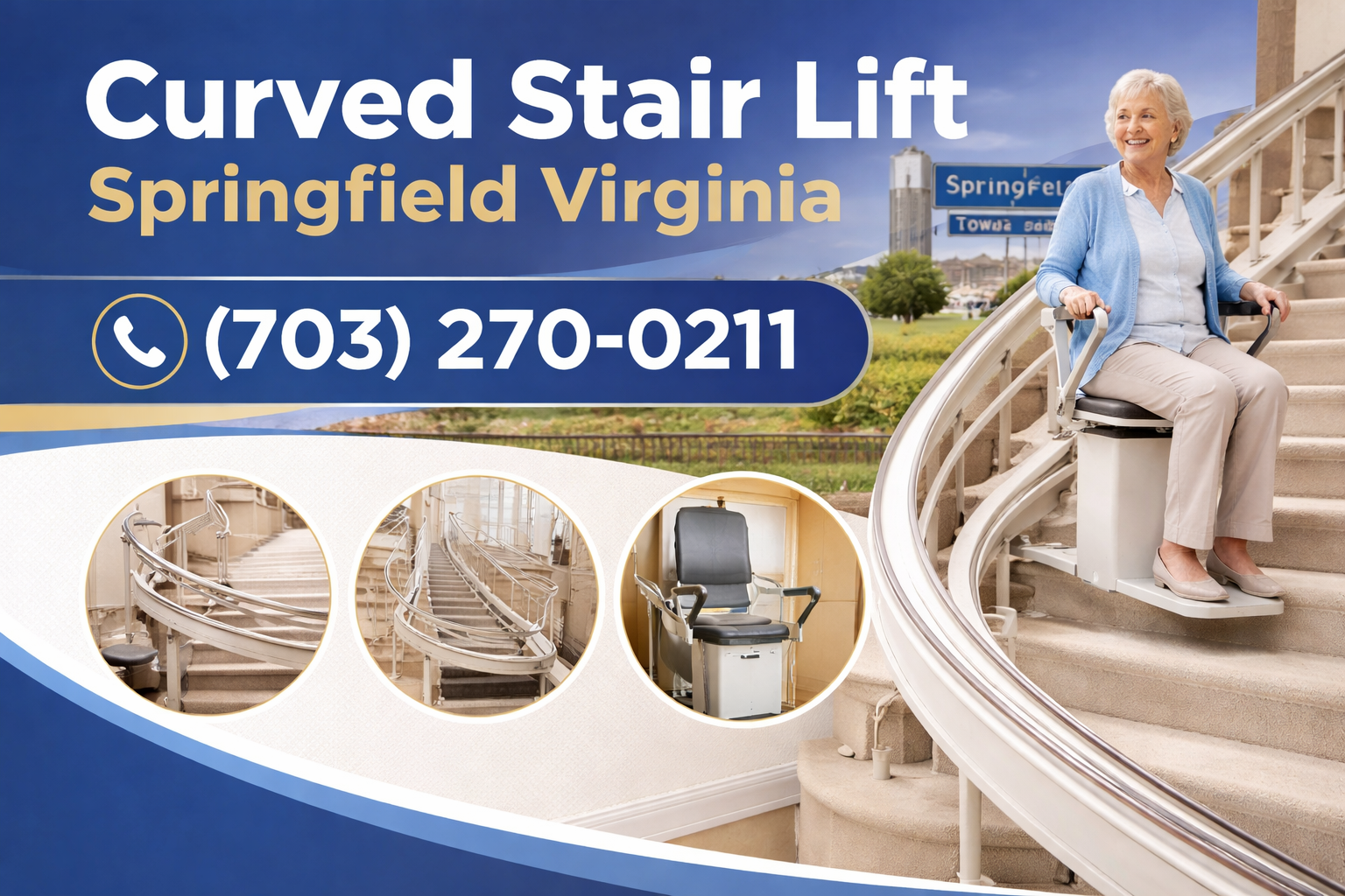 Springfield Curved Stair Lift