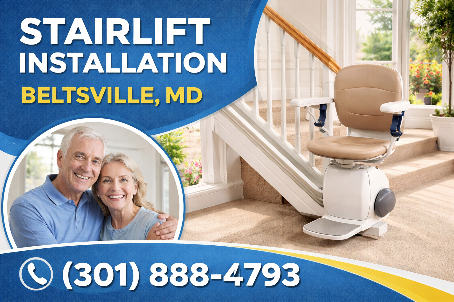 Beltsville Stairlift Installation