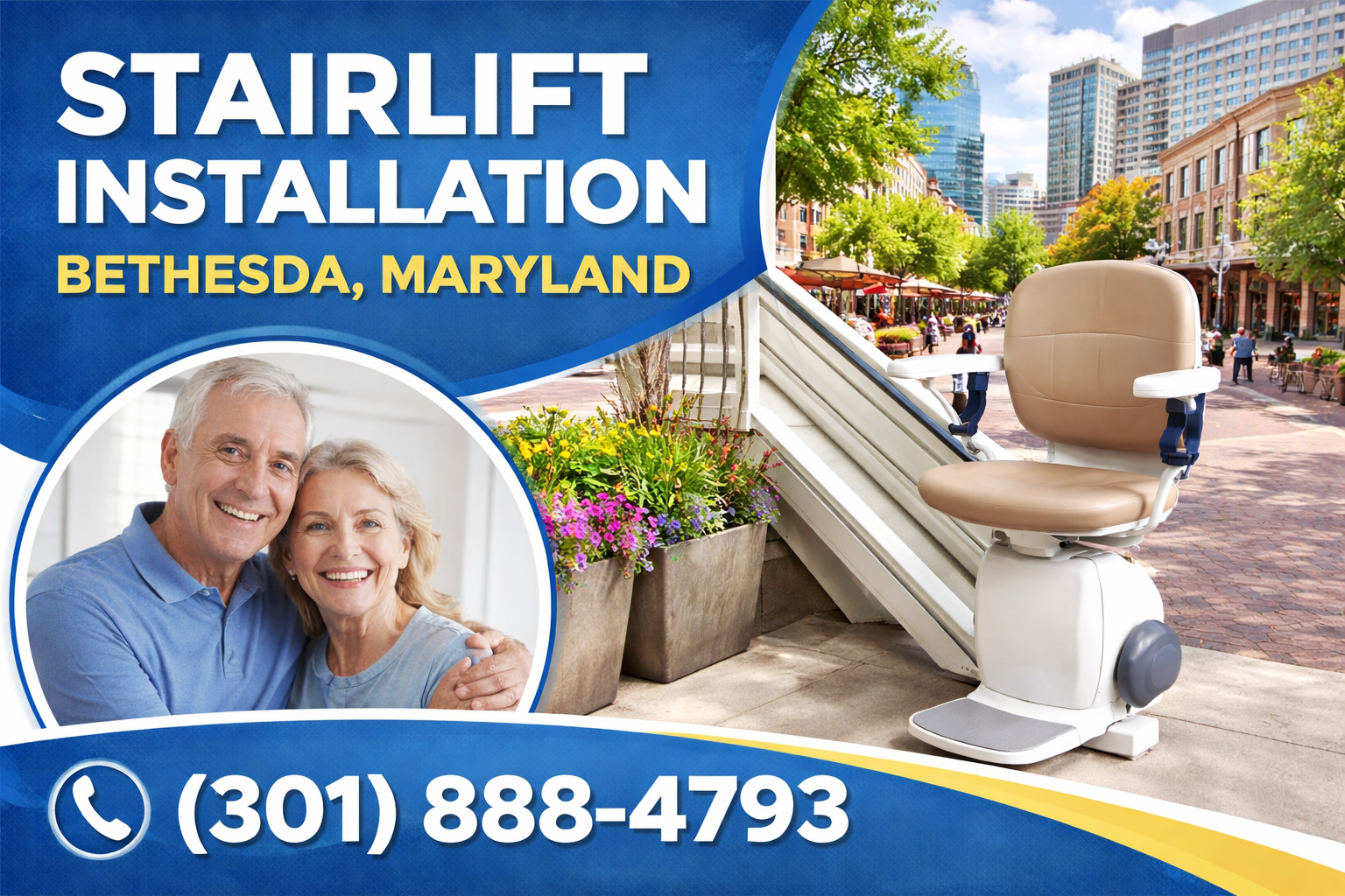 Bethesda Stairlift Installation