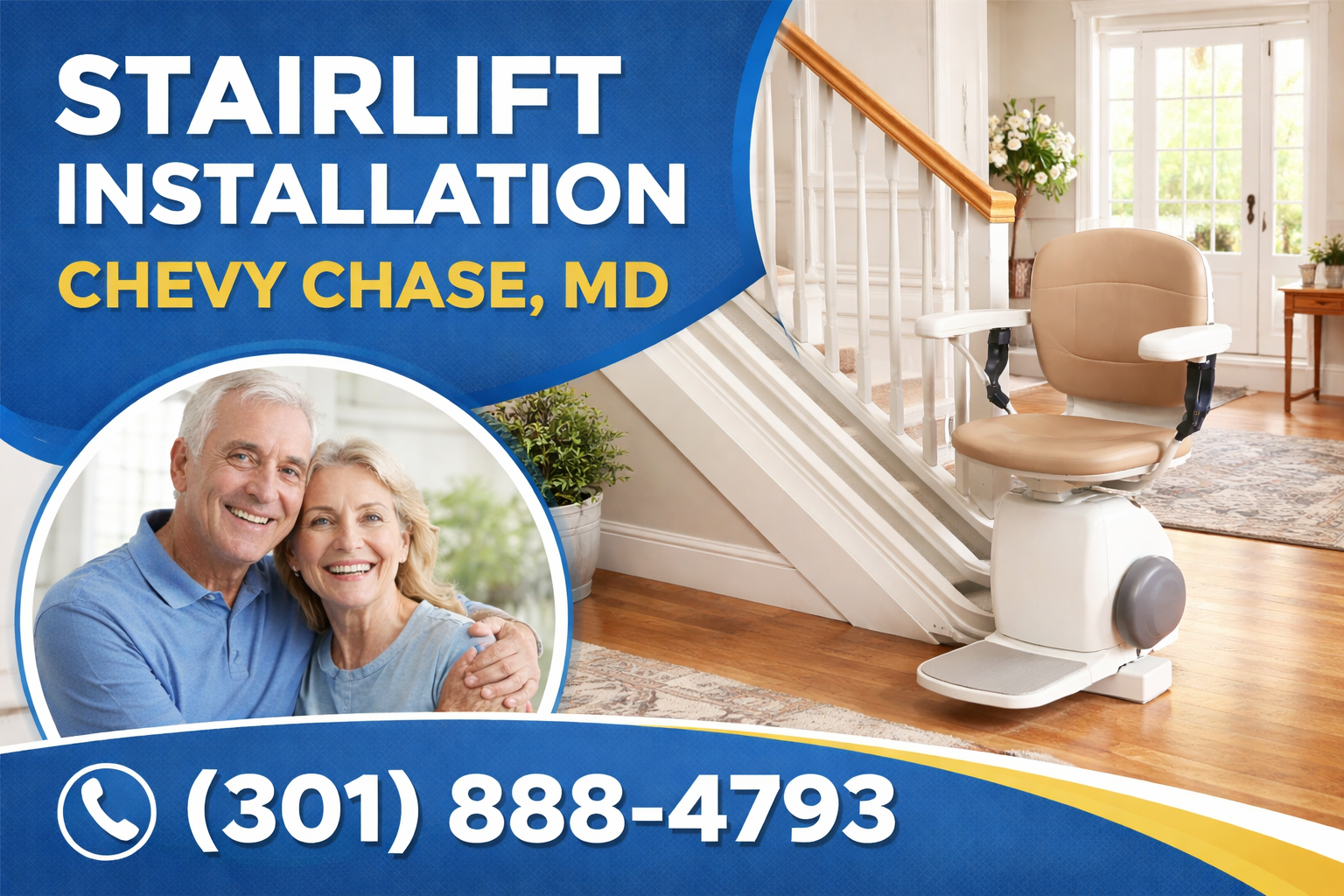 Chevy Chase Stairlift Installation