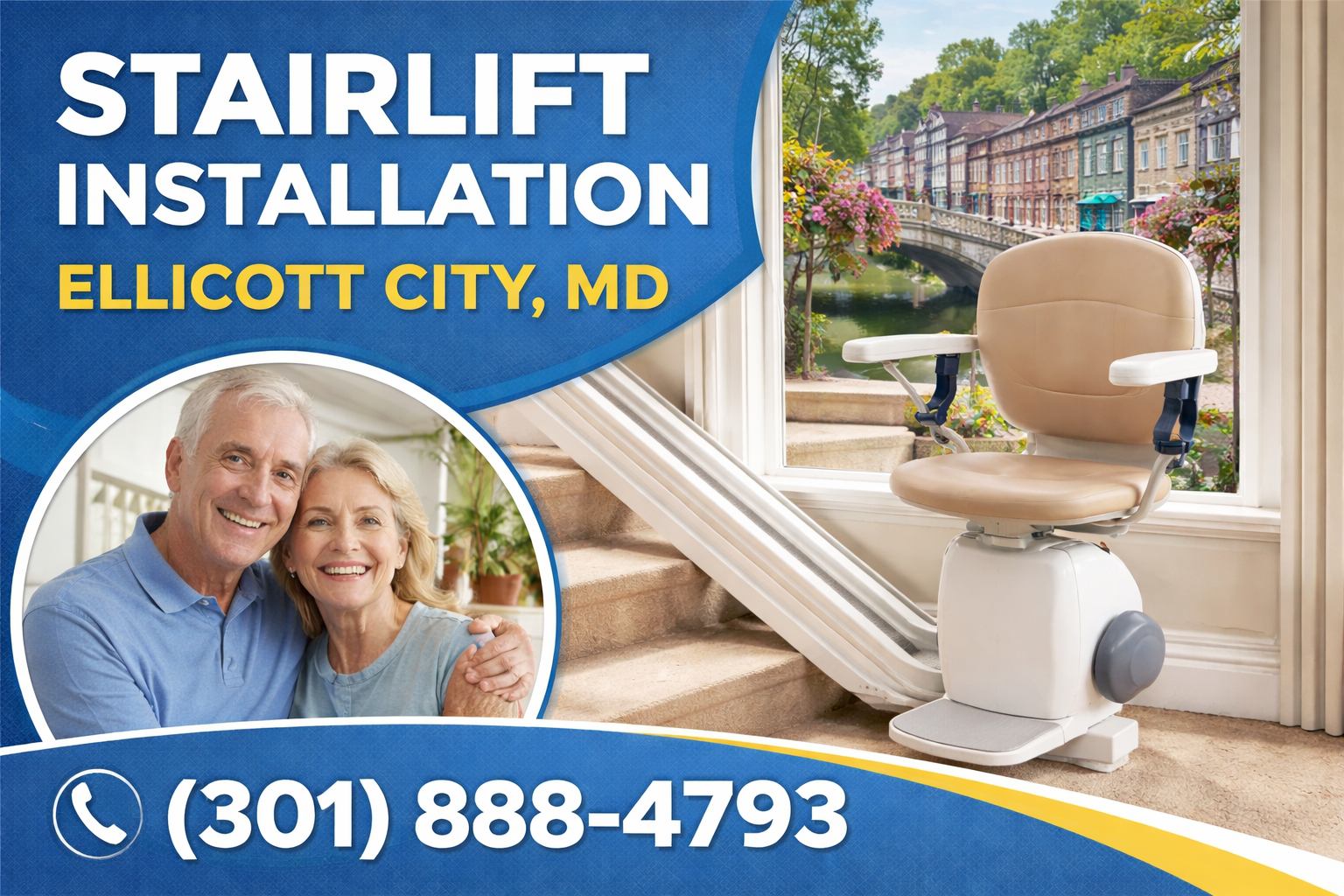 Ellicott City Stairlift Installation