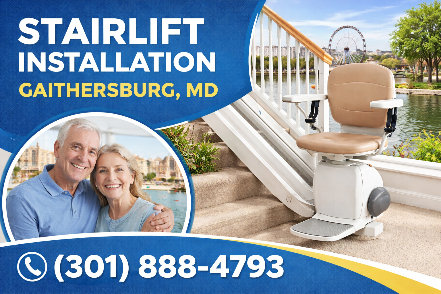 Gaithersburg Stairlift Installation